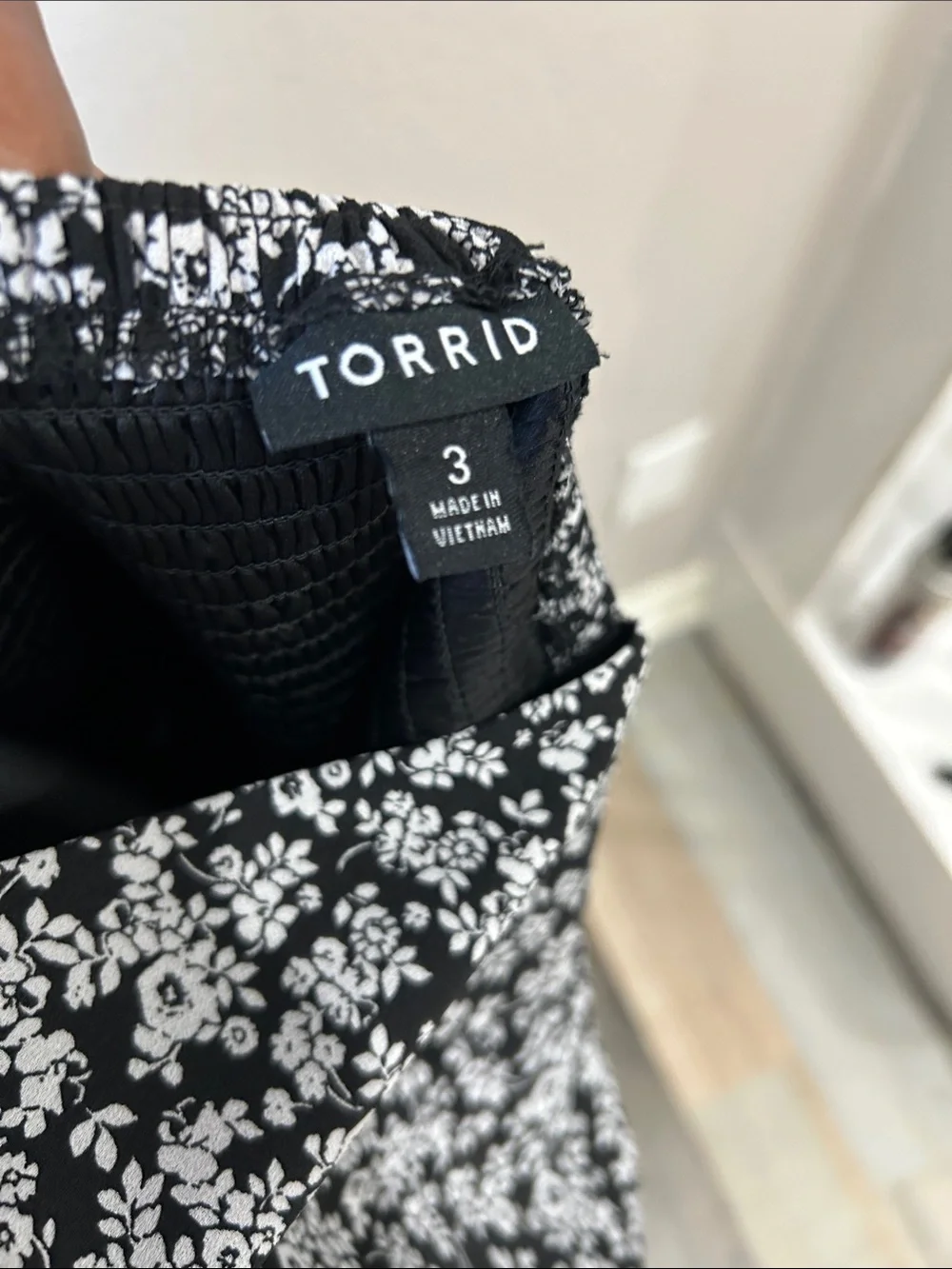 torrid Sz 3X Black White Floral Midi Dress Lined Summer Beach Vacay Chic TC0087